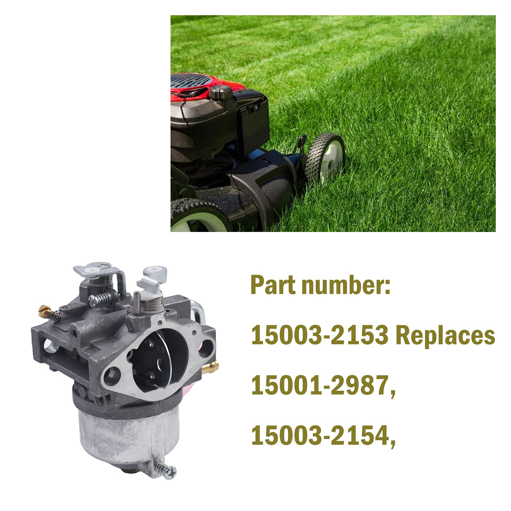 Amazon.com: munirater 15003-2153 Carburetor Replacement for